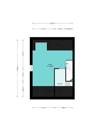 Floorplan - Jacob de Boerweg 4a, 3864 EZ Nijkerkerveen